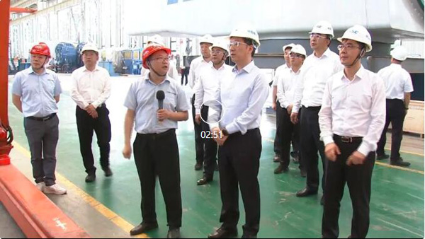 辽宁省省委副书记、、、省长李乐成来918博天堂集团考察调研